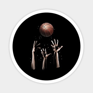 Hands Grab A Basketball, Jump Ball Jump Magnet